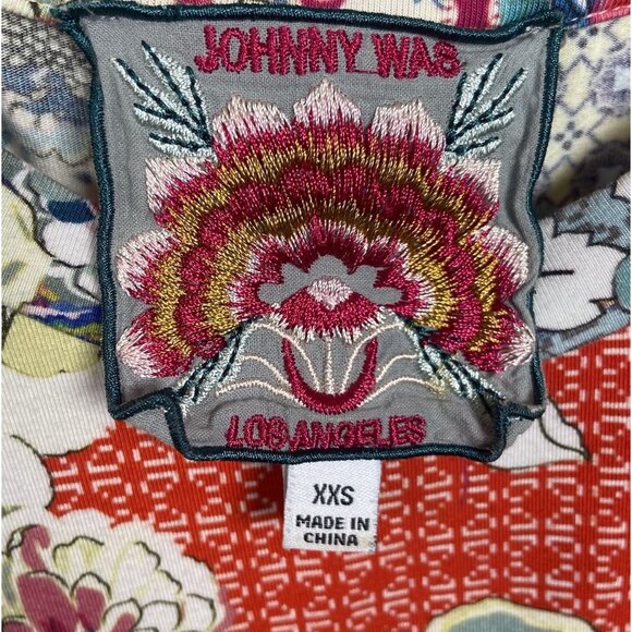 Johnny‎ Was Top Lubello Favorite Bamboo Shirt Short Sleeve Woman's Size Xxs Boho - Picture 2 of 8